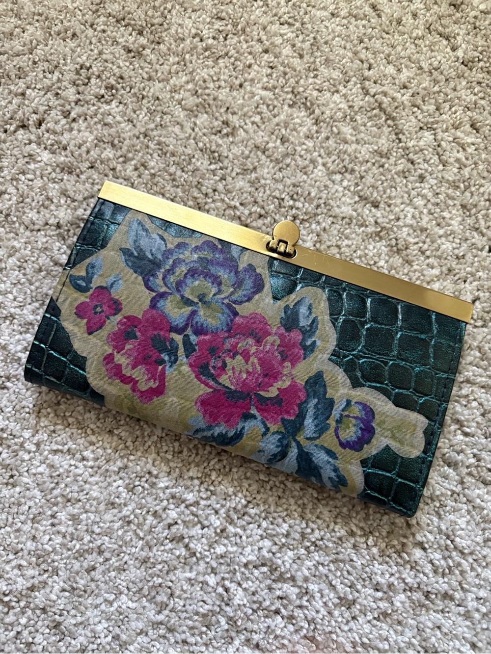 Cost plus world market vintage garden wallet 7.5”x4”